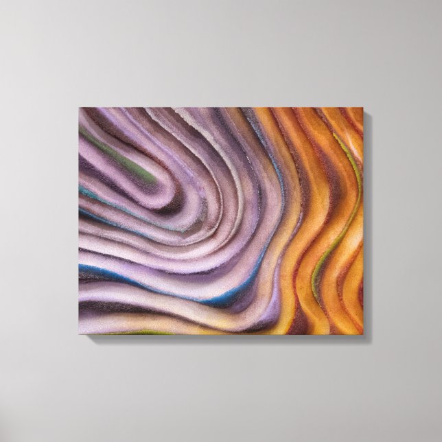 Impressão Em Tela espiral de abstrato (Frente)