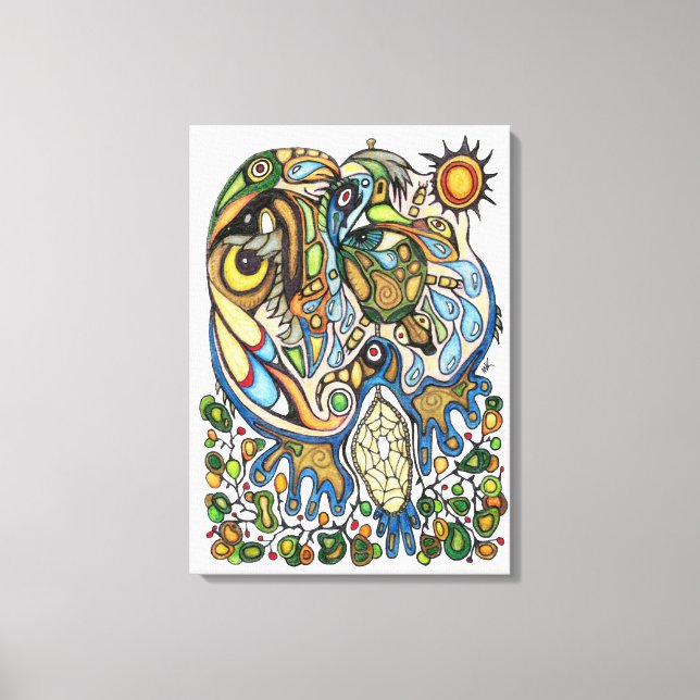 Impressão Em Tela Espírito de Shaman: Sonho do Thunderbird (NORTE) (Frente)