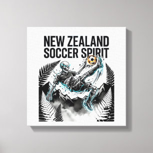 Impressão Em Tela Espírito do Futebol da Nova Zelândia Esqueleto Str