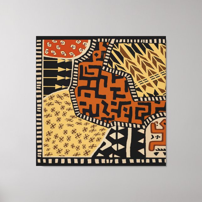 Impressão Em Tela Espíritos da Terra do Xamã Africano (Frente)