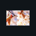 Impressão Em Tela Esplêndidos Flores Sakura. Hanami Season Of Primav<br><div class="desc">Um aglomerado de flores espetaculares de sakura num galho de árvores. Folhas de laranja, caules verdes. O céu azul e a neblina de cereja florescem ao fundo. Uma pintura digital muito grande a partir de uma fotografia. Impressão floral esticada de tela para decorar seu lugar ou para ser usada como...</div>