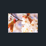 Impressão Em Tela Esplêndidos Flores Sakura. Hanami Season Of Primav<br><div class="desc">Um aglomerado de flores espetaculares de sakura num galho de árvores. Folhas de laranja, caules verdes. O céu azul e a neblina de cereja florescem ao fundo. Uma pintura digital muito grande a partir de uma fotografia. Impressão floral esticada de tela para decorar seu lugar ou para ser usada como...</div>