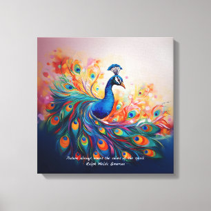 Impressão Em Tela Esplendor de Peacock