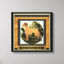 Impressão Em Tela Esportes de Ponteiro Alemão Curto