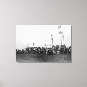 Impressão Em Tela Esportes esquimós em Barrow, Alasca Fotografia