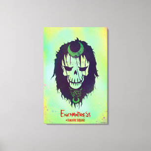 Impressão Em Tela Esquadrão Suicida   Ícone Cabeça De Enchantagem