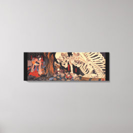 Impressão Em Tela Esqueleto artístico asiático