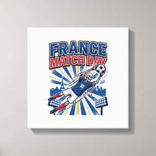 Impressão Em Tela Esqueleto de atacante da França no dia da partida 