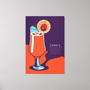 Impressão Em Tela Esquema de verão