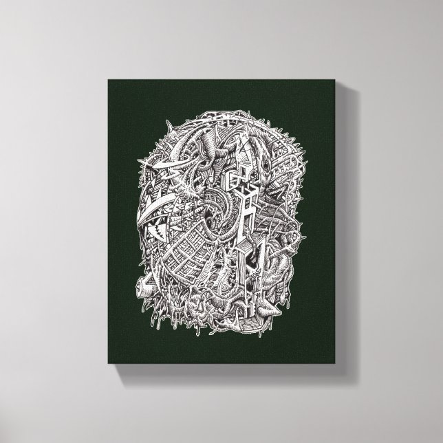 Impressão Em Tela Esquerda por Brian Benson (Frente)