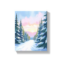 Esqui ao Pôr do Sol | Caminho de Esqui na Montanha