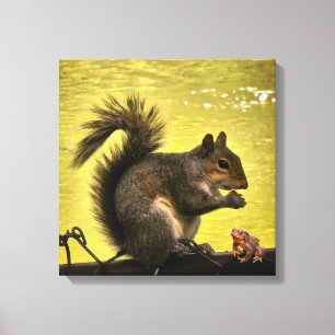 Impressão Em Tela Esquilo cinzento oriental (Sciurus carolinensis)
