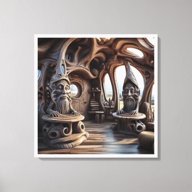 Impressão Em Tela Essência Artística de Alex Cinza Visão-Tai (Frente)