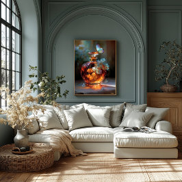 Impressão Em Tela Essência De Borboleta - Perfume Floral Encantado