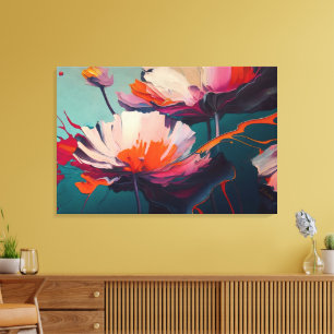 Impressão Em Tela Essência do Jardim III – Movimento Floral Luminoso