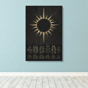 Impressão Em Tela Essência Solar Tecida em Tela de Arte Fina