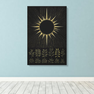 Impressão Em Tela Essência Solar Tecida em Tela de Arte Fina