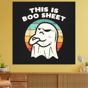 Impressão Em Tela Esta é uma Folha de Fantasma Boo