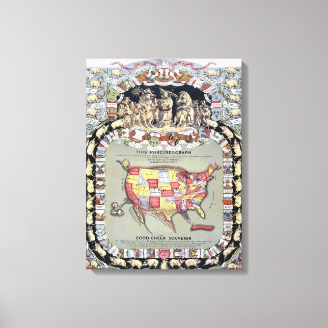 Impressão Em Tela ESTA PORCINEOGRAFIA, c1876 (Frente)