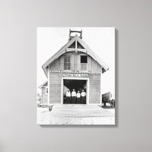 Impressão Em Tela Estação de Salvamento Kitty Hawk, 1902