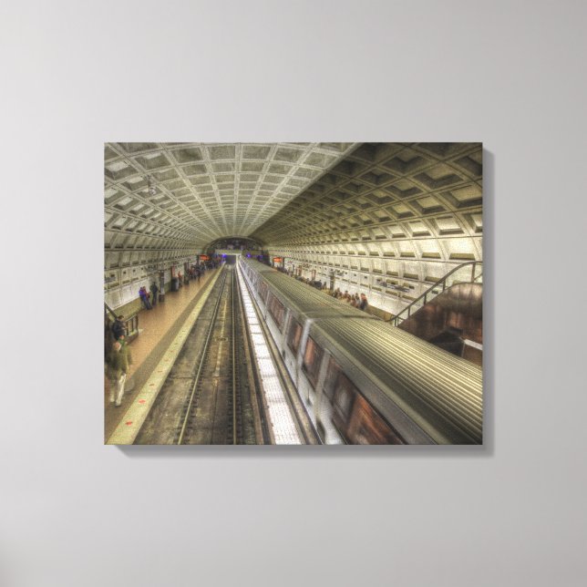 Impressão Em Tela Estação de Trem de Washington DC (Frente)