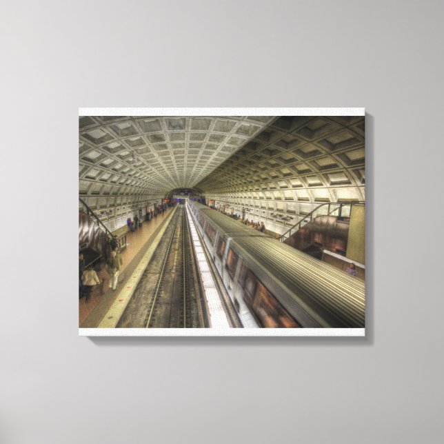 Impressão Em Tela Estação de Trem de Washington DC (Frente)