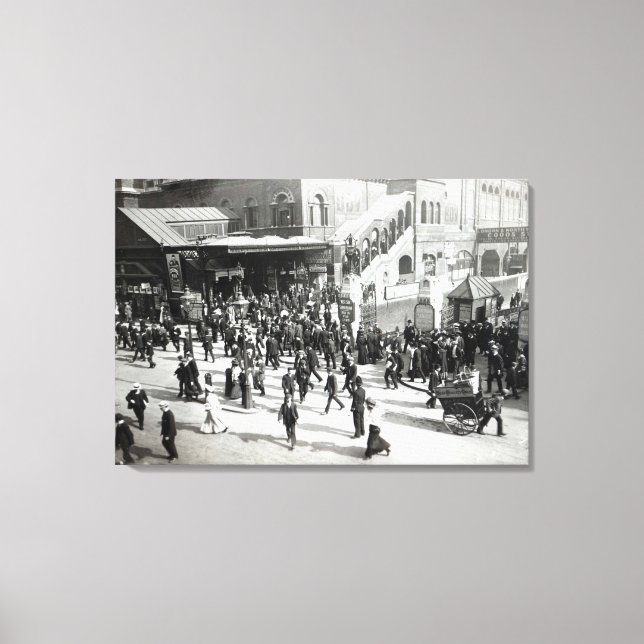 Impressão Em Tela Estação Ferroviária de Broad Street, Londres, c.18 (Frente)