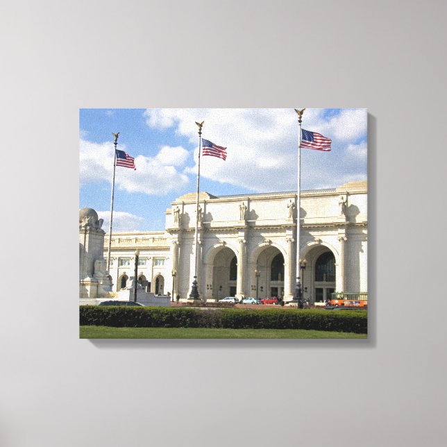 Impressão Em Tela Estação Union em Washington, D.C. (Frente)