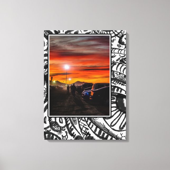 Impressão Em Tela Estacionamento em Dusk (Frente)