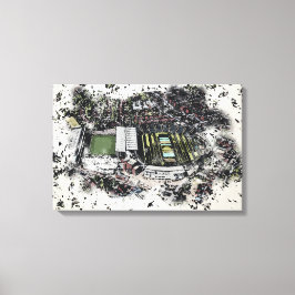 Impressão Em Tela Estádio de críquete artístico Leeds, Yorkshire