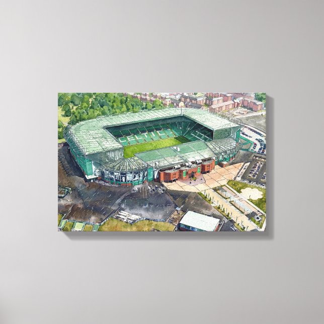Impressão Em Tela Estádio de Futebol Glasgow Parkhead (Frente)