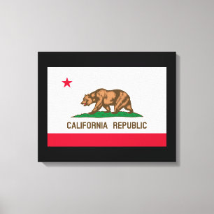 Impressão Em Tela Estado da Califórnia - Design
