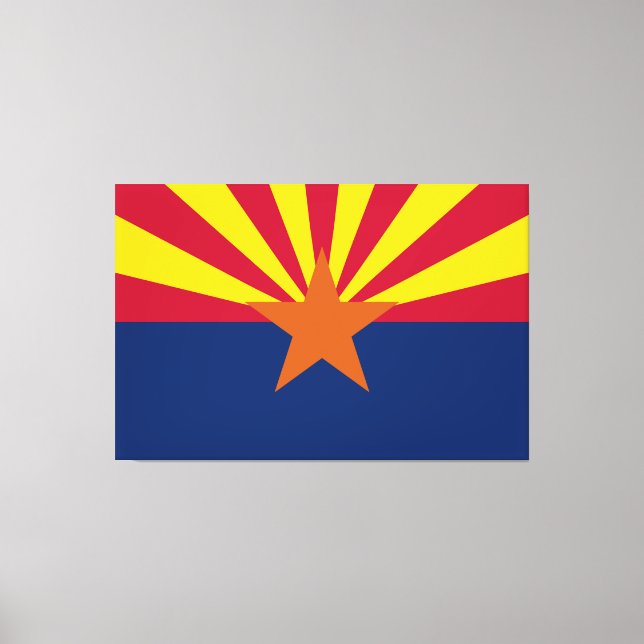 Impressão Em Tela Estado de bandeira da Arizona (Frente)