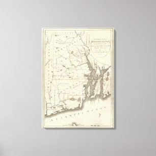 Impressão Em Tela Estado de Rhode - ilha 2