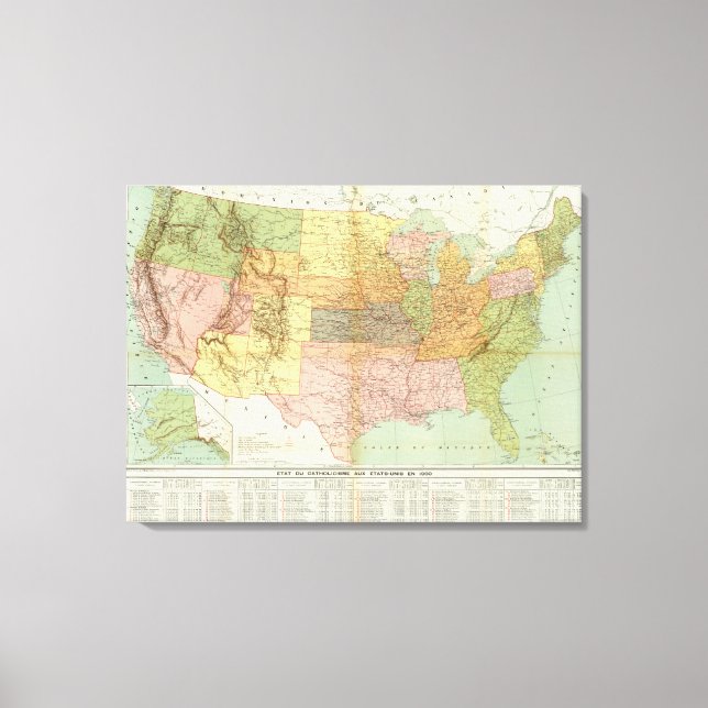 Impressão Em Tela Estados Unidos 28 (Frente)