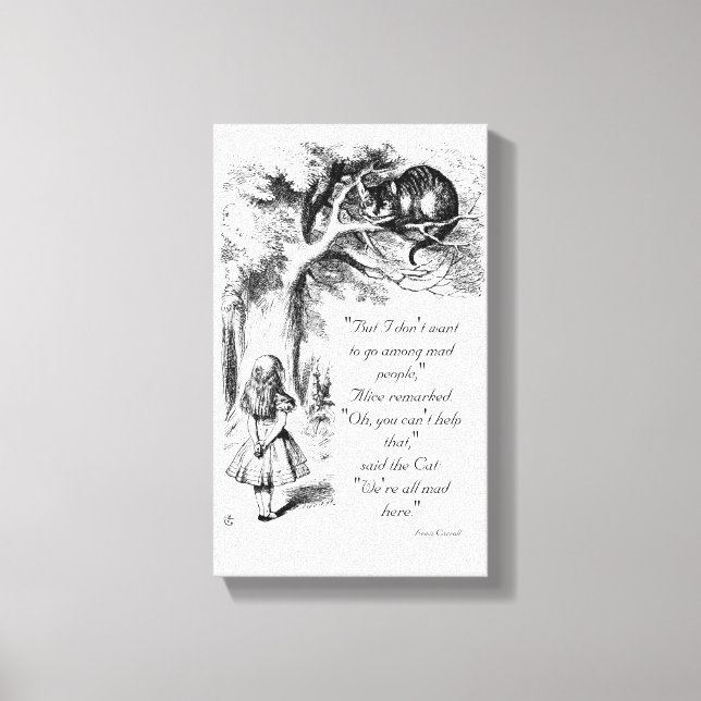 Impressão Em Tela Estamos todos loucos aqui (Frente)