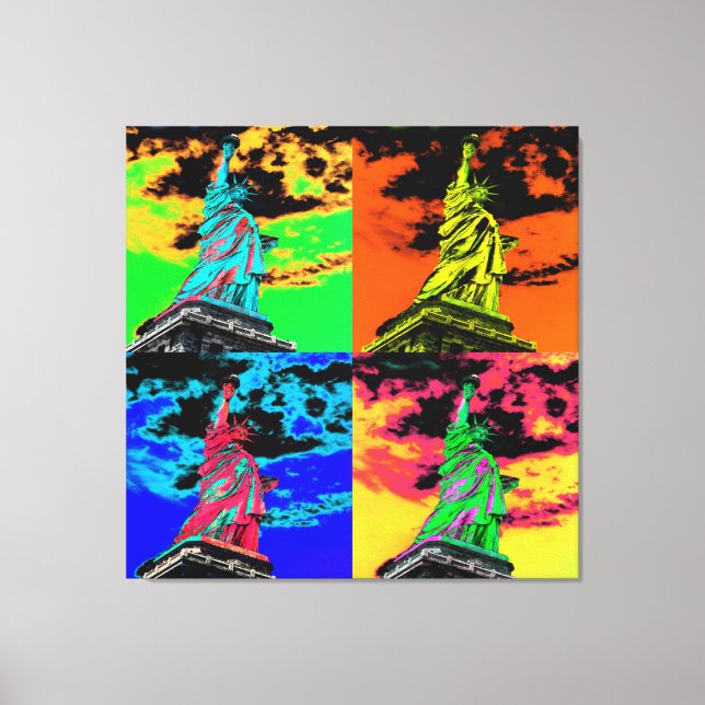 Impressão Em Tela Estátua da Liberdade (Frente)
