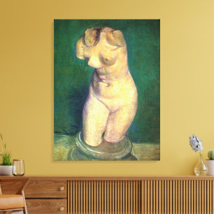 Impressão Em Tela Estátua de gesso de torso feminino por Vincent van