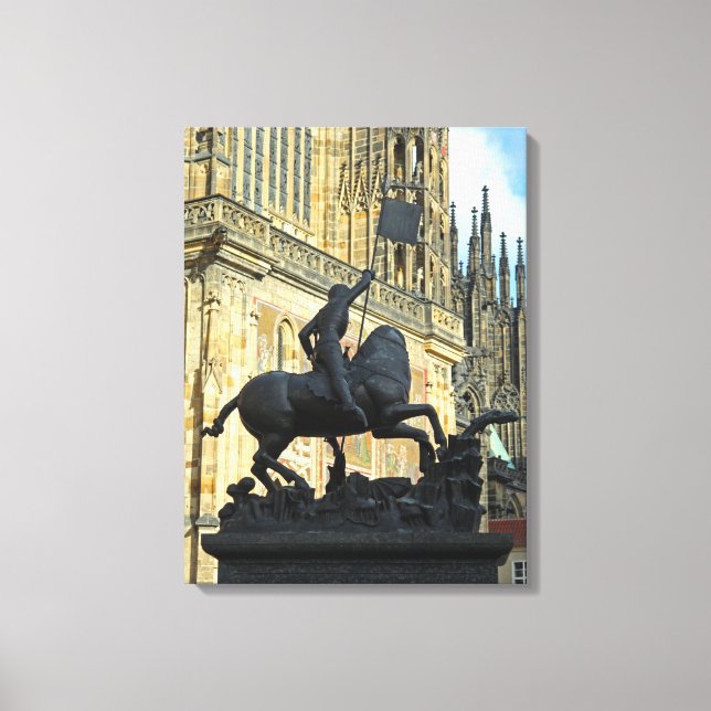 Impressão Em Tela Estátua de Praga (Frente)
