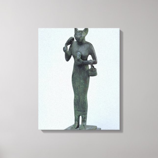 Impressão Em Tela Estatueta da Deusa Bastet (Frente)