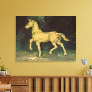 Impressão Em Tela Estatueta de um cavalo, arte do emplastro de Van
