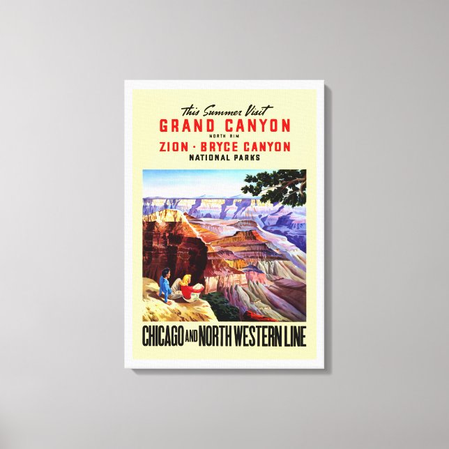 Impressão Em Tela Este Verão Visita Grand Canyon (Frente)