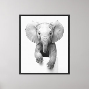 Impressão Em Tela Estética Divertida Elefante Bebê Papel Higiênico V