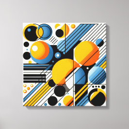 Impressão em Tela Esticada Abstrata