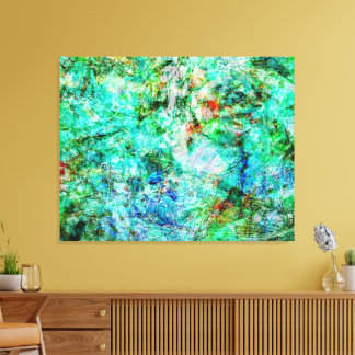 Impressão em tela esticada abstrata pacífica, Rela
