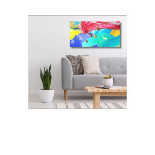 Impressão em Tela Esticada Arte de Parede Abstrata