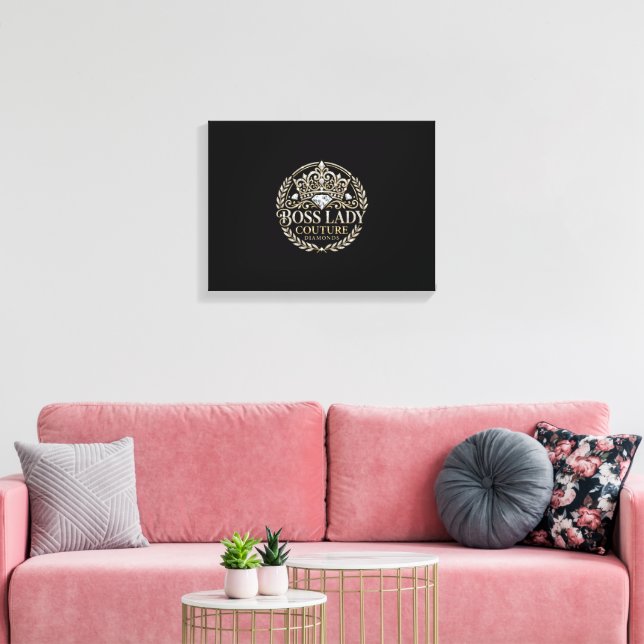 Impressão em Tela Esticada Boss Lady Diamonds (Insitu(Sala de estar))