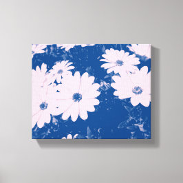 impressão em tela esticada com bela imagem de flor