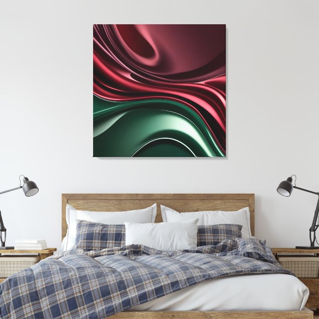 Impressão em tela esticada com gráfico elegante (Insitu(Quarto))