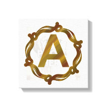 Impressão em Tela Esticada com Monograma de Artesã